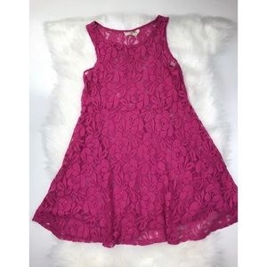 Free People Pink Miles of Lace Dress Sz XS
